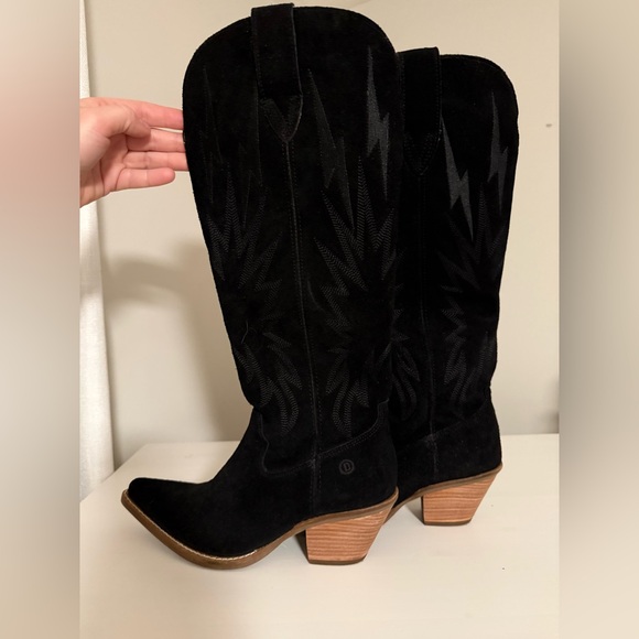 Dingo Black Heeled Western Boots - Picture 2 of 3